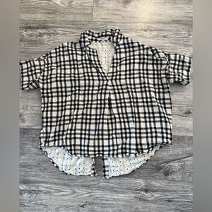 Madewell Courier Button-Back Shirt in Double-Faced Plaid